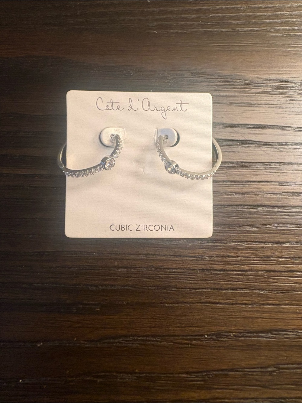 NEW Cate d’Argent silver hoop earrings